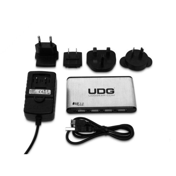 U8419BL UDG Creator DIGI Hardcase Large Black (With 7-Port USB HUB And Power Adapter)