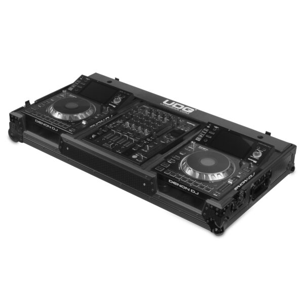 U91046BL Ultimate Flight Case Set Denon DJ SC5000/ X1800 Black Plus (Wheels)