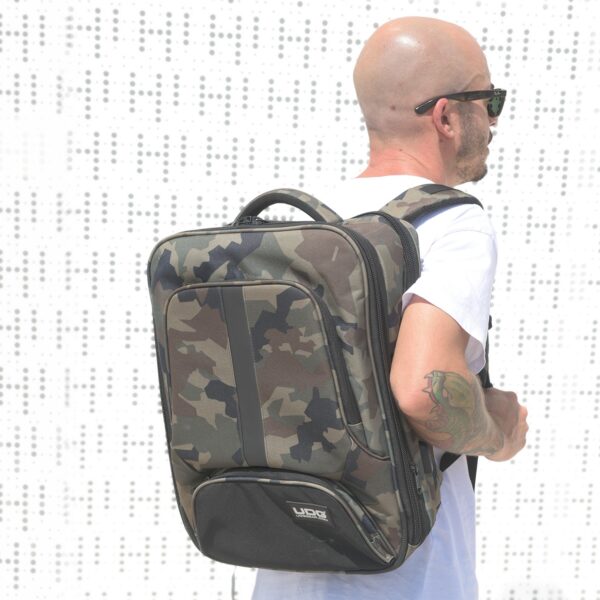 U9108BC/OR  BackPack Slim  Camo/ Orange Inside