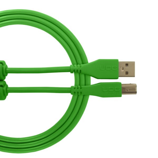 U95001GR UDG Ultimate Audio Cable USB 2.0 A-B Green Straight 1m