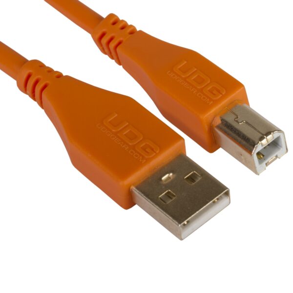 U95001OR UDG Ultimate Audio Cable USB 2.0 A-B Orange Straight 1m