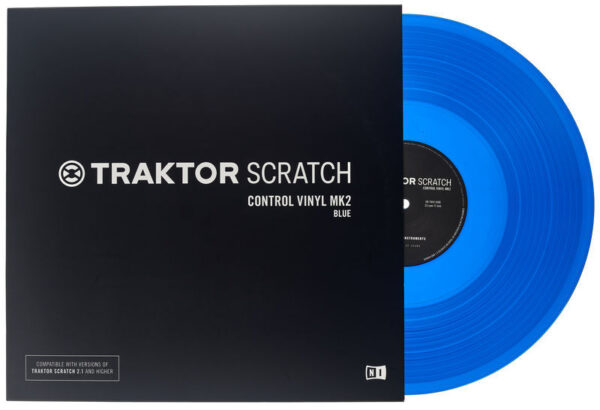 Traktor Scratch Control Vinyl MKII BLUE