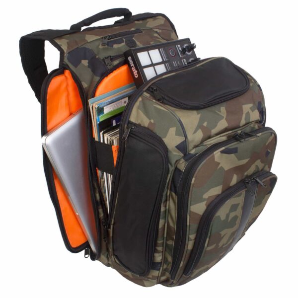 U9101BC/OR Ultimate Digi BackPack Black Camo/Orange inside