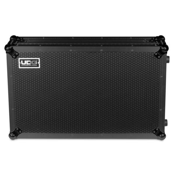 U91077BL Ultimate Flight Case Pioneer DDJ-REV7 Black Plus (Laptop Shelf + Wheels)