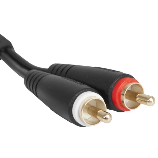 U97001BL Ultimate Audio Cable Set RCA - RCA Black Straight 1.5m