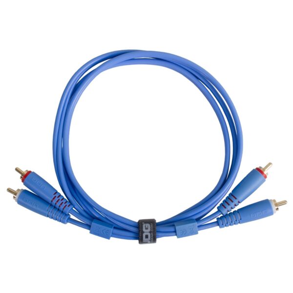 U97001LB Ultimate Audio Cable Set RCA - RCA Blue Straight 1.5m