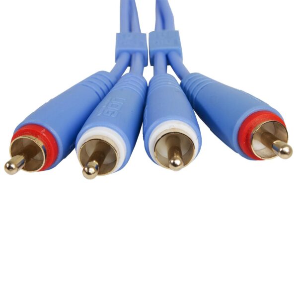 U97001LB Ultimate Audio Cable Set RCA - RCA Blue Straight 1.5m