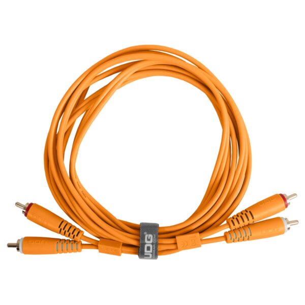 U97001OR Ultimate Audio Cable Set RCA - RCA Orange Straight 1.5m