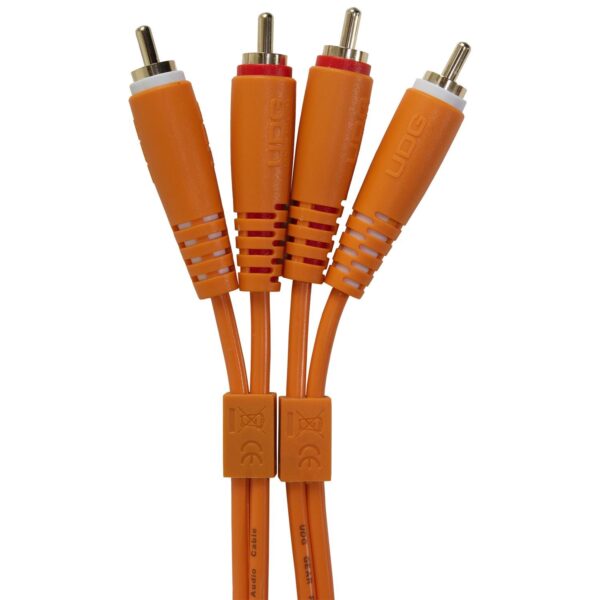 U97001OR Ultimate Audio Cable Set RCA - RCA Orange Straight 1.5m