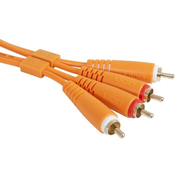 U97001OR Ultimate Audio Cable Set RCA - RCA Orange Straight 1.5m