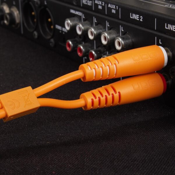 U97001OR Ultimate Audio Cable Set RCA - RCA Orange Straight 1.5m