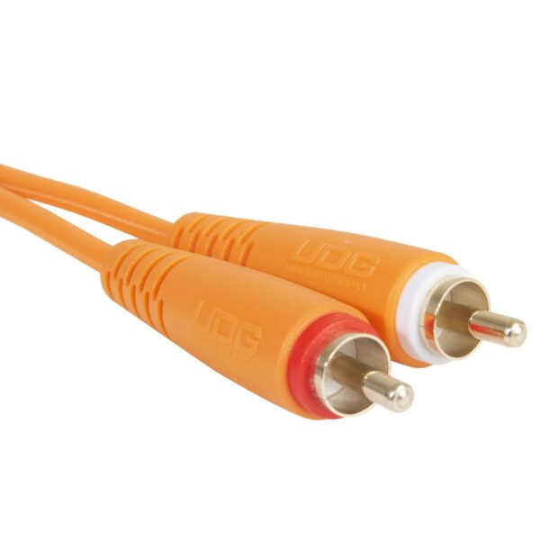 U97001OR Ultimate Audio Cable Set RCA - RCA Orange Straight 1.5m