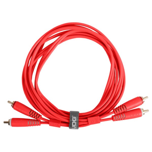 U97001RD Ultimate Audio Cable Set RCA - RCA Red Straight 1.5m