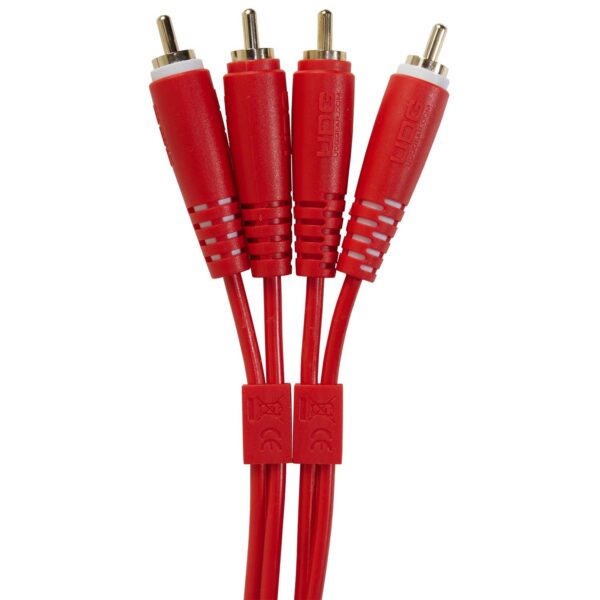 U97001RD Ultimate Audio Cable Set RCA - RCA Red Straight 1.5m