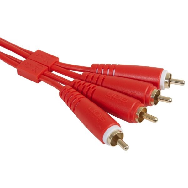 U97001RD Ultimate Audio Cable Set RCA - RCA Red Straight 1.5m