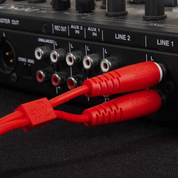 U97003RD Ultimate Audio Cable Set RCA - RCA Red Straight 3m