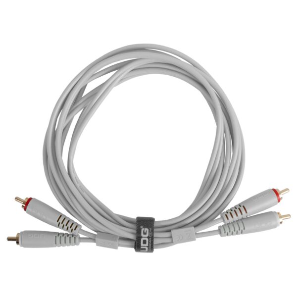 U97001WH Ultimate Audio Cable Set RCA - RCA White Straight 1.5m