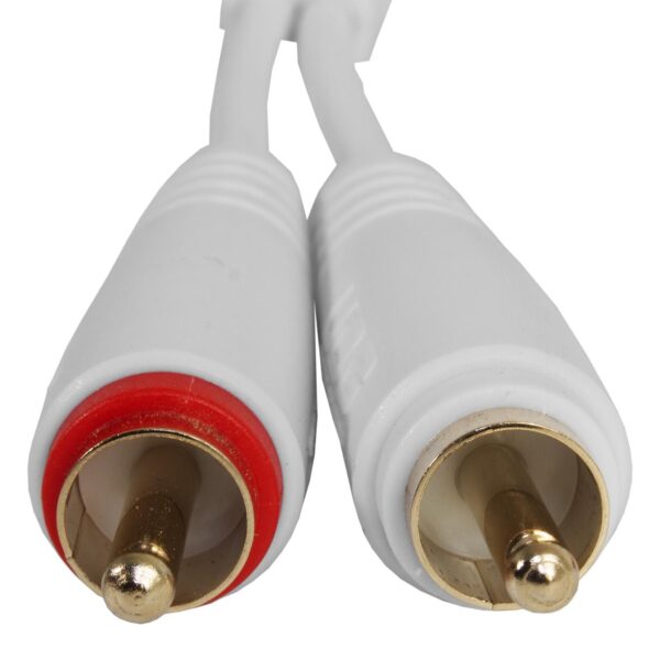 U97003WH Ultimate Audio Cable Set RCA - RCA White Straight 3m