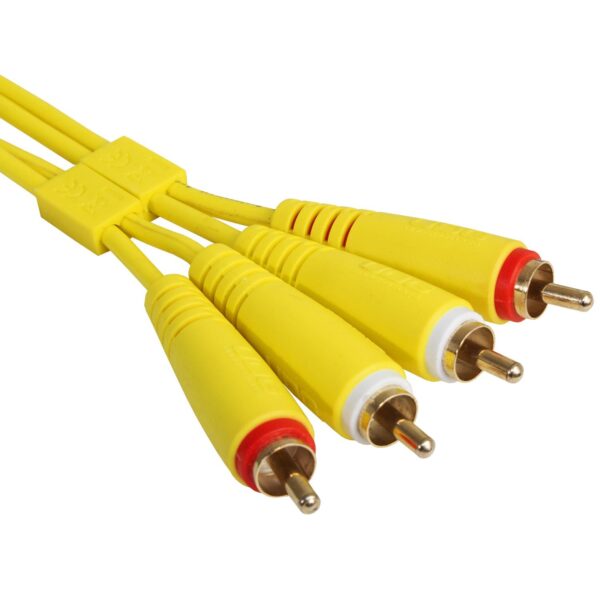 U97003YL Ultimate Audio Cable Set RCA - RCA Yellow Straight 3m