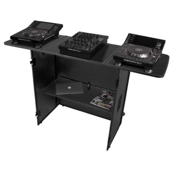 U91049BL2 UDG Ultimate Fold Out DJ Table Black MK2 Plus (Wheels)