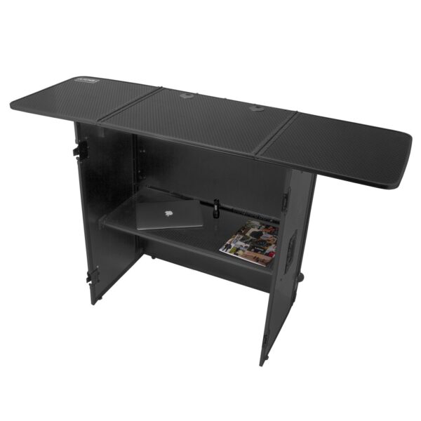 U91049BL2 UDG Ultimate Fold Out DJ Table Black MK2 Plus (Wheels)