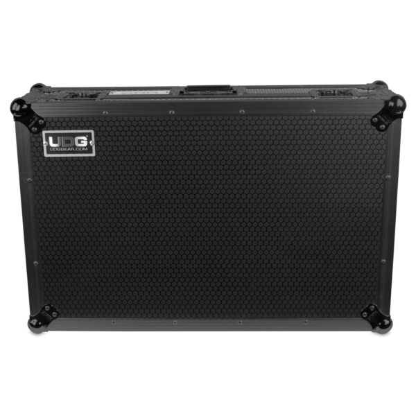 U91088BL Ultimate Flight Case Pioneer DDJ-FLX10 Black Plus (Laptop Shelf + Wheels)