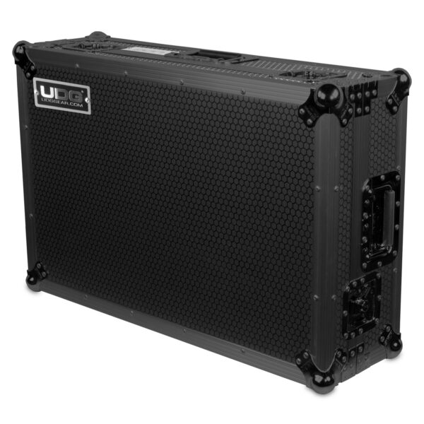 U91088BL Ultimate Flight Case Pioneer DDJ-FLX10 Black Plus (Laptop Shelf + Wheels)