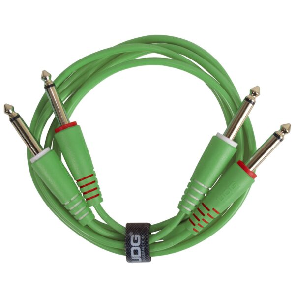 U97004GR Ultimate Audio Cable Set 1/4'' Jack - 1/4'' Jack Green Straight 3m