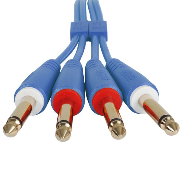 U97004LB Ultimate Audio Cable Set 1/4'' Jack - 1/4'' Jack Blue Straight 3m