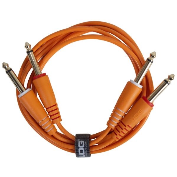 U97004OR Ultimate Audio Cable Set 1/4'' Jack - 1/4'' Jack Orange Straight 3m