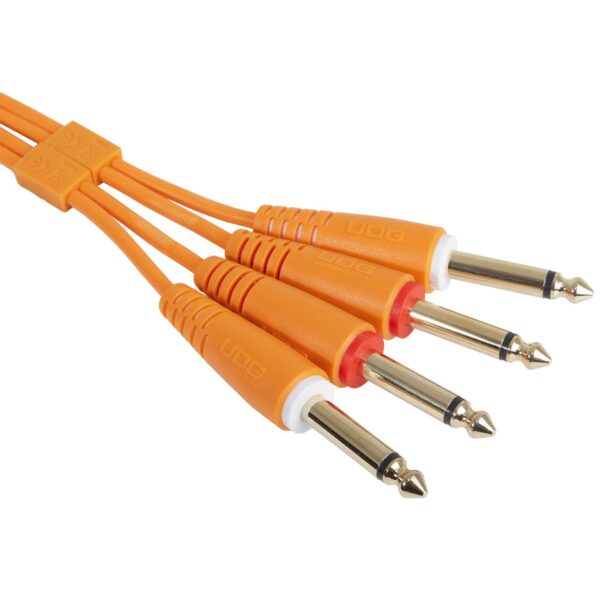 U97004OR Ultimate Audio Cable Set 1/4'' Jack - 1/4'' Jack Orange Straight 3m