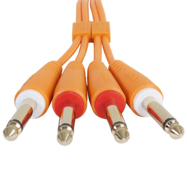 U97004OR Ultimate Audio Cable Set 1/4'' Jack - 1/4'' Jack Orange Straight 3m