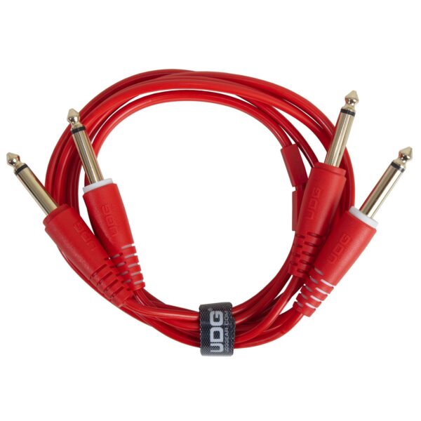 U97004RD Ultimate Audio Cable Set 1/4'' Jack - 1/4'' Jack Red Straight 3m