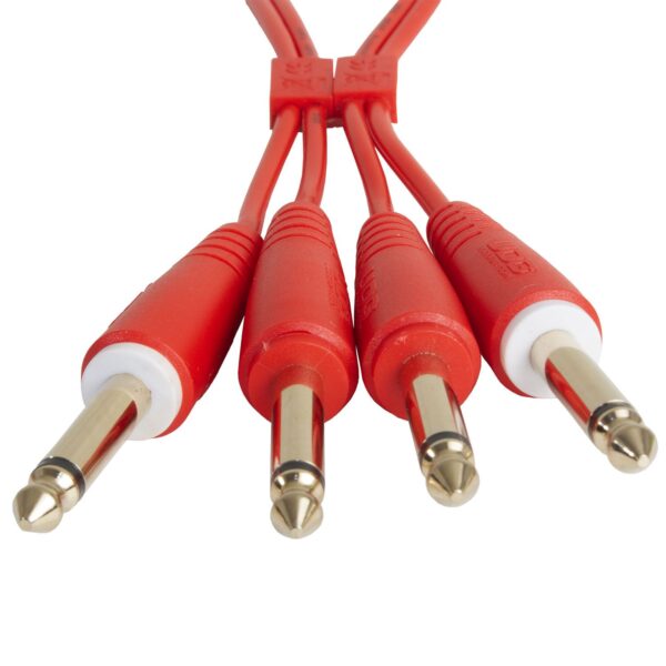 U97004RD Ultimate Audio Cable Set 1/4'' Jack - 1/4'' Jack Red Straight 3m