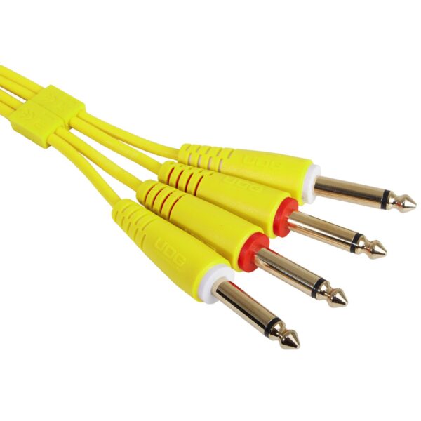 U97004YL Ultimate Audio Cable Set 1/4'' Jack - 1/4'' Jack Yellow Straight 3m