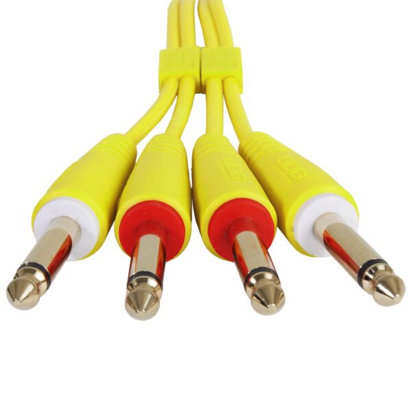 U97004YL Ultimate Audio Cable Set 1/4'' Jack - 1/4'' Jack Yellow Straight 3m