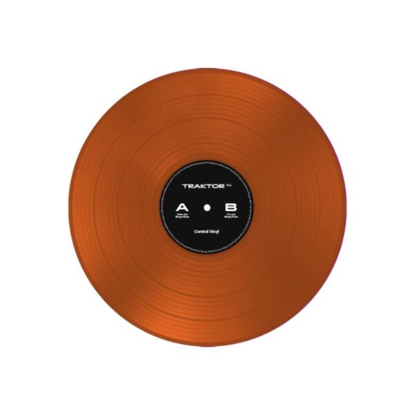 Traktor Control Vinyl Orange Transparent