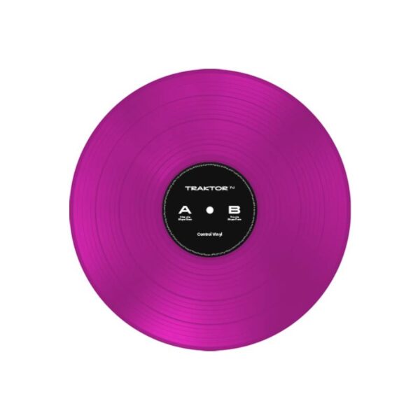 Traktor Control Vinyl Neon Pink Transparent